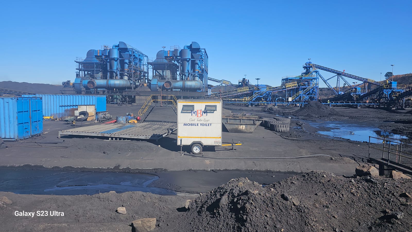 Mine toilet hire